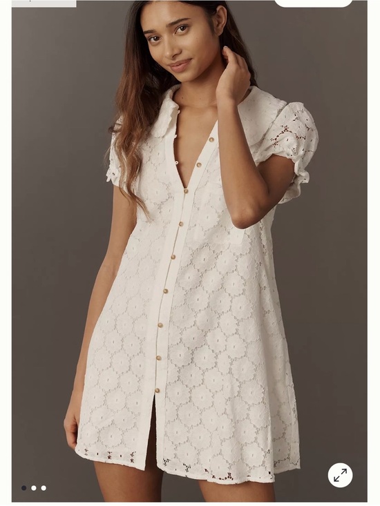 Pilcro Dresses & Skirts - Pilcro Keira Lace Mini Dress SZ M